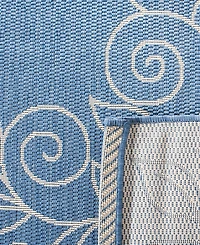 Safavieh Courtyard CY5139 Blue and Beige 8' x 11' Outdoor Area Rug