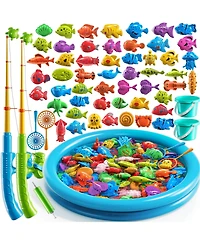 Gnuadz Fishing Game Pool Rod Net Summer Play Indoor Outdoor Gift Boy