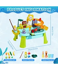 Gnuadz Sand Water Table Electric Pump Kitchen Play Sink Kids Toys