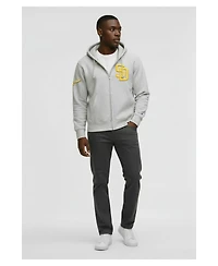Champion Men's Gray San Diego Padres Reverse Weave Chenille Full-Zip Hoodie