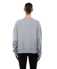 New Era Women's Gray Usa Baseball 2026 World Classic Mineral Wash Dolmen Sleeve Fleece Sweatshirt