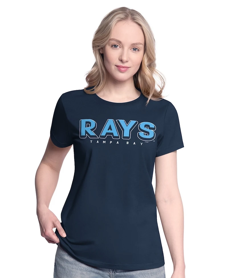 G-iii 4Her by Carl Banks Women's Navy/Light Blue Tampa Bay Rays Two T-Shirt Combo Pack