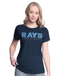 G-iii 4Her by Carl Banks Women's Navy/Light Blue Tampa Bay Rays Two T-Shirt Combo Pack