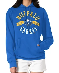 G-iii 4Her by Carl Banks Women's Royal Buffalo Sabres City Graphic Fleece Pullover Hoodie