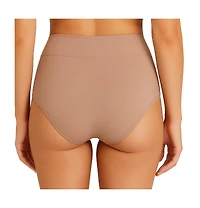 Lands' End Women's High Rise Full Coverage Brief Soft Essential Everyday 3 Pack Panties