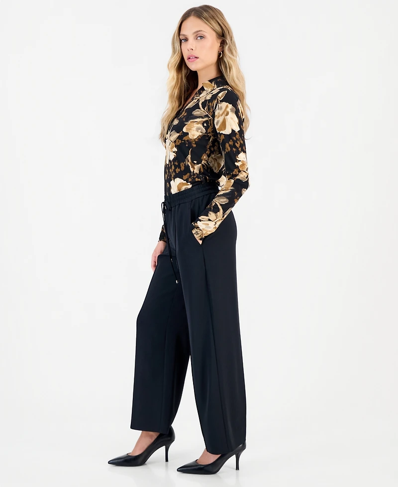 I.n.c. International Concepts Petite Wide-Leg High-Waisted Pants, Macy's Exclusive