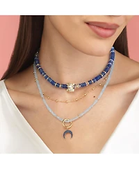 The Lovery Bead Rondel Necklace 18K Gold Plated Over Brass