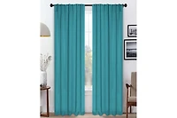 Superior Washable Leaves Room Darkening Back Tab Curtains