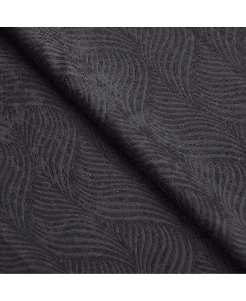Superior Wave Geometric Washable Room Darkening Blackout Curtains
