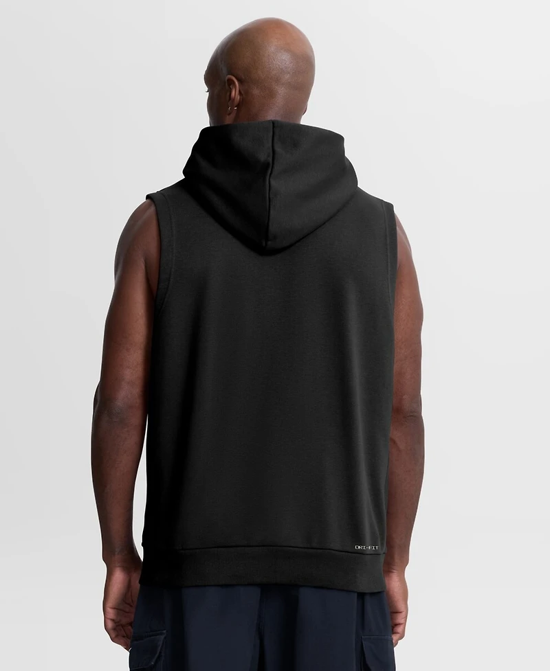 Nike Men's Black San Francisco Giants Authentic Collection Standard Issue Dri-fit Sleeveless Hoodie