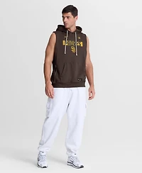 Nike Men's Brown San Diego Padres Authentic Collection Standard Issue Dri-fit Sleeveless Hoodie