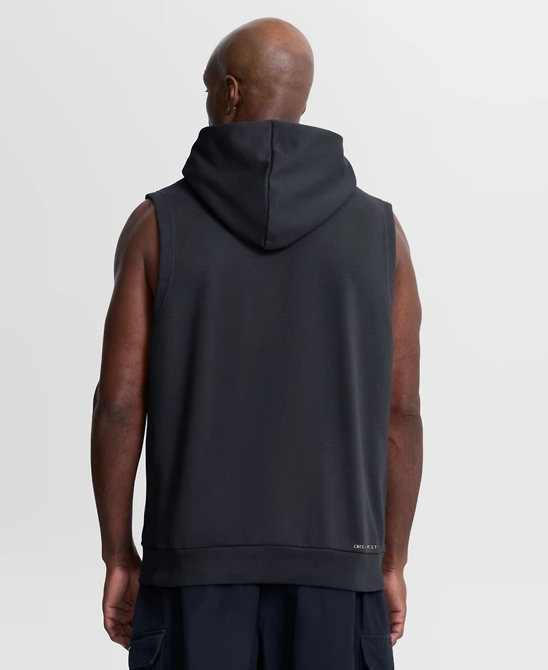 Nike Men's Navy Detroit Tigers Authentic Collection Standard Issue Dri-fit Sleeveless Hoodie
