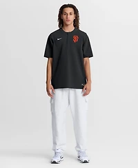 Nike Men's Black San Francisco Giants Authentic Collection Dri-fit Quarter-Zip Sweatshirt