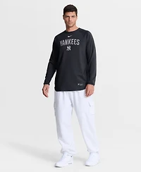 Nike Men's Navy New York Yankees Authentic Collection Raglan Dri-fit Sweatshirt