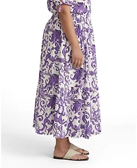 Universal Standard Women's Plus Tosca Linen Maxi Skirt