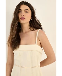 Nasty Gal Women's Wide Leg Denim Jumpsuit