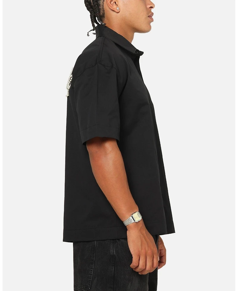Saint Morta Men's Pearl Script Button Up Shirt