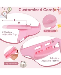 Gouun Toddler 4-in-1 Convertible High Chair with Removable Dishwasher-Safe Tray