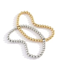 Mint & Lily Beaded Stainless Steel Bracelet Stacking Set
