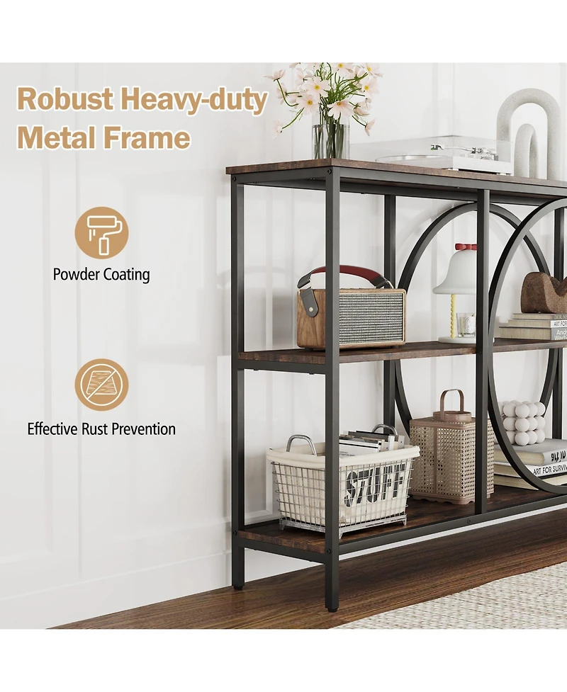 Slickblue Modern 3-Tier Console Table for Entryway or Hallway