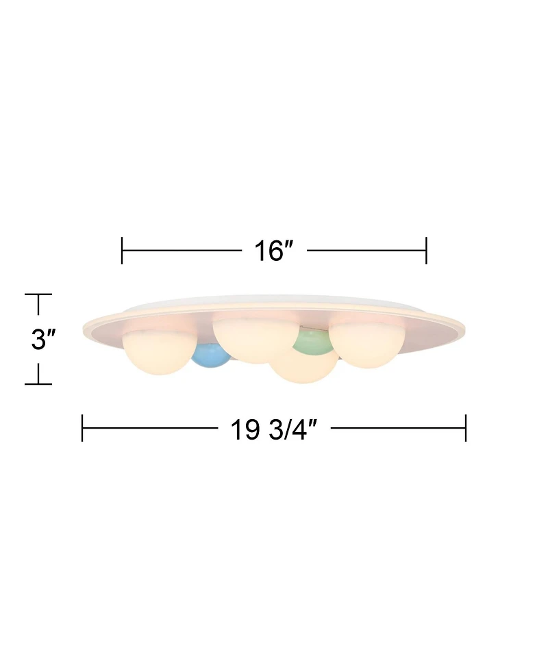 360 Lighting Celebration 19 Wide and Pastels Led Ceiling Light