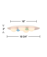 360 Lighting Celebration 19 Wide and Pastels Led Ceiling Light