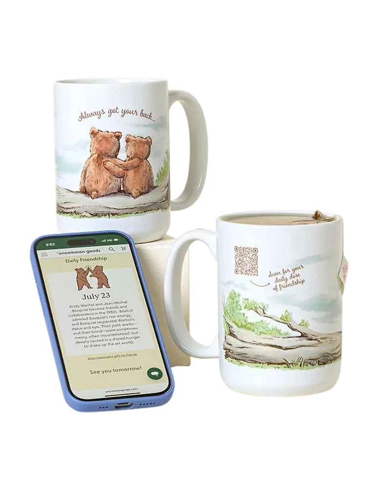 Uncommon Goods Daily Dose of Friendship Qr Mug