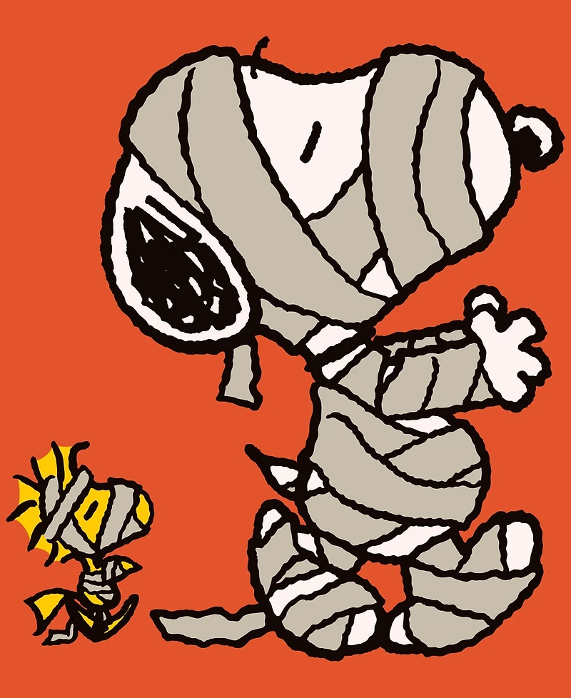 Hybrid Apparel Men's Snoopy Mummy Short-Sleeve T-Shirt