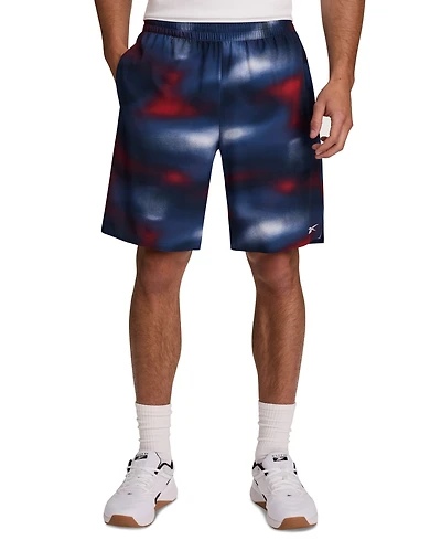 Reebok Men's 9" Regular-Fit Ombre Print Athletic Shorts