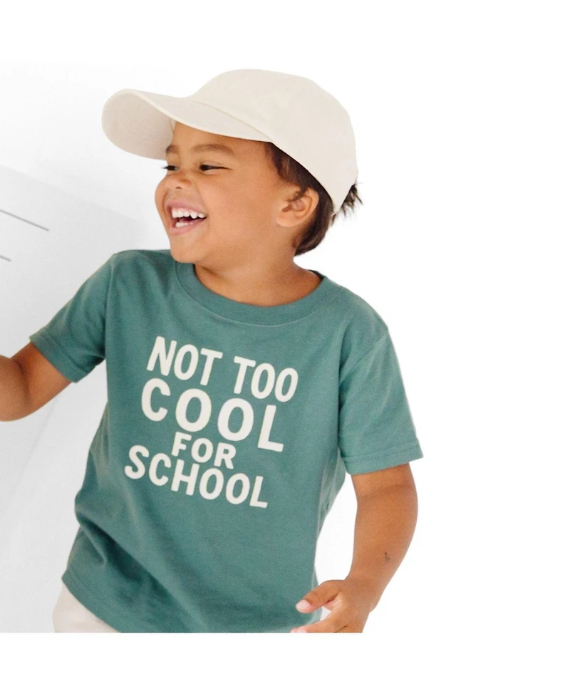 Sweet Wink Little Boys Not Too Cool For School Short Sleeve T-Shirt