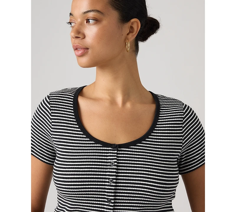 Levi's Women's Austen Button-Up Short-Sleeve Top