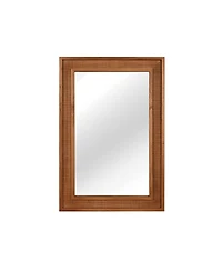 Laoties 20" x 30" Rattan Wall Mirror, Farmhouse Bathroom Vanity Mirror for Entryway and Living Room