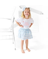 Sweet Wink Toddler Girls Preschool Pearl Patch Short Sleeve T-Shirt
