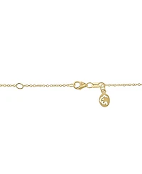 Effy Collection Sapphire (1-1/3 ct. t.w.) & Diamond (3/8 ct. t.w.) Pendant Necklace in 14k Yellow Gold