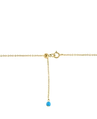 Effy Collection Turquoise Necklace in 14k Yellow Gold