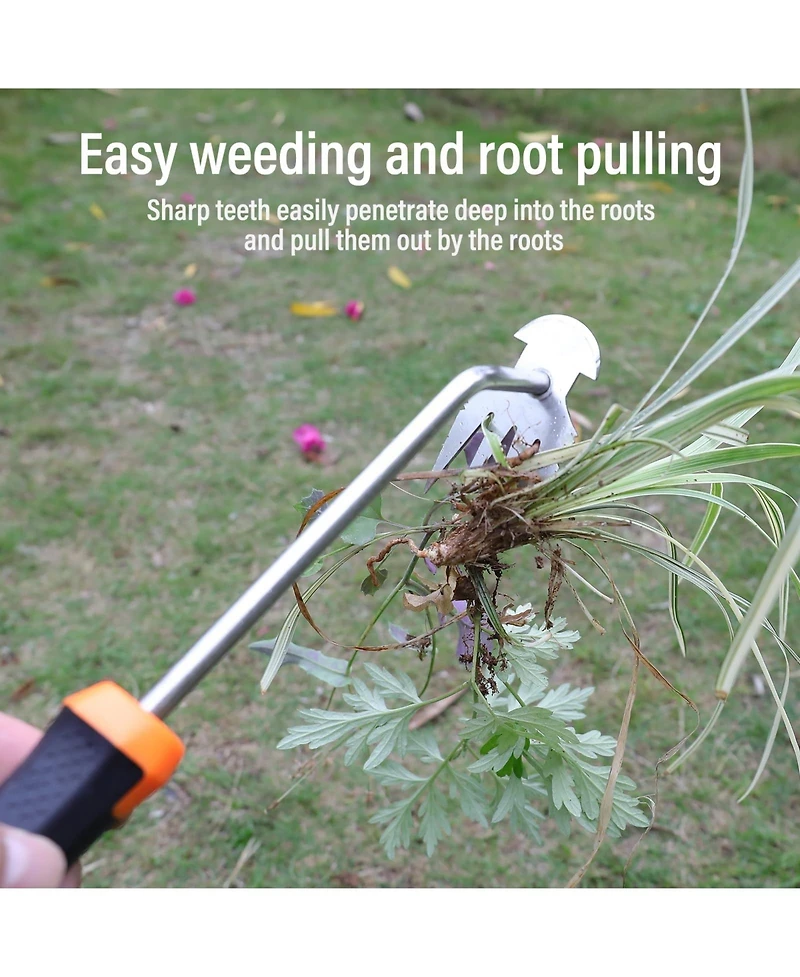 Xdovet Weed Remover Tool Garden Portable Rubber Handle