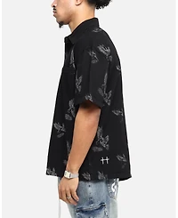 Saint Morta Men's Doves Boxy Denim Button Up Shirt