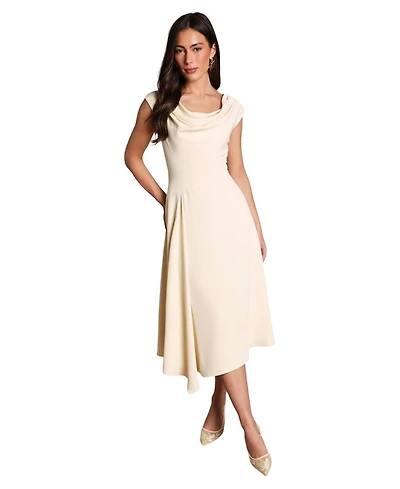 Coast Women's Off Shoulder Crepe Midi Dress