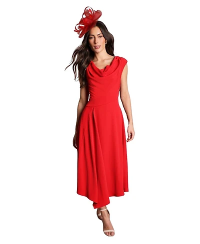 Coast Women's Off Shoulder Crepe Midi Dress