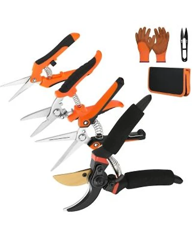 Xdovet Pruning Shears Garden Pruners Gloves Set