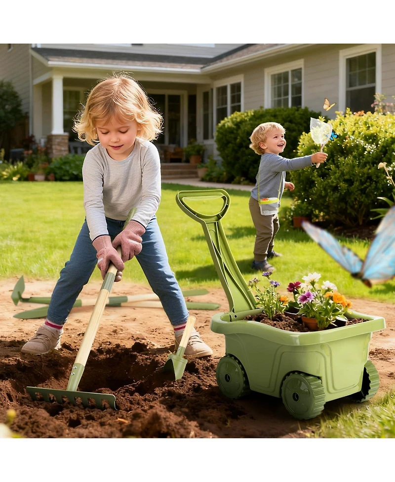 Xdovet Gardening Tools Kit Wheelbarrow House 3-5