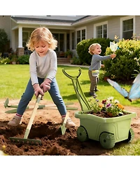 Xdovet Gardening Tools Kit Wheelbarrow House 3-5