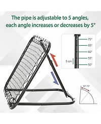 Aoligeijs Adjustable Soccer Rebounder Portable Training Goal for Football Baseball Basketball