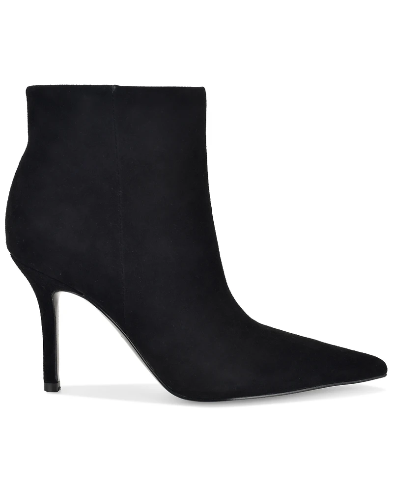 Nine West Women's Galz Suede Ankle Pointed Toe Dress Booties