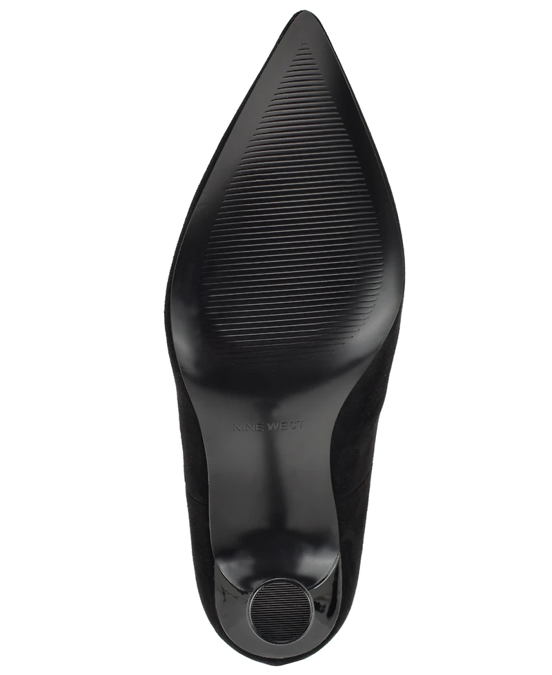 Nine West Women's Goane Fishnet Pointed Toe Dress Booties
