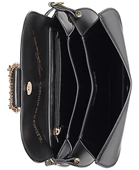 Karl Lagerfeld Paris Jocelina Leather Small Shoulder Handbag