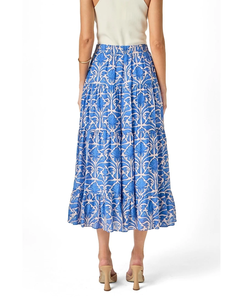 English Factory Women's Print Midi Skirt