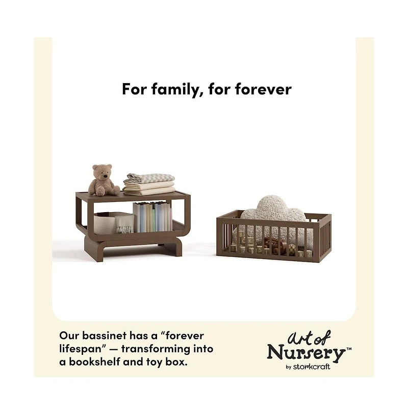 Storkcraft Santorini Deluxe 3-in-1 Convertible Bassinet