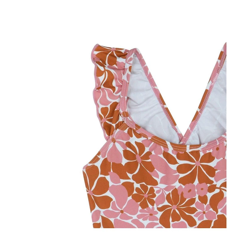 Gottex Kids Child Girls Summer Memories Square Neck Ruffle One Piece