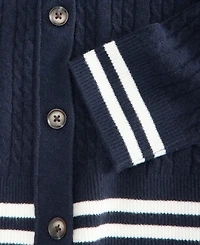 On 34th Women's Tipped Cable Crewneck Cardigan, Macy's Exclusive